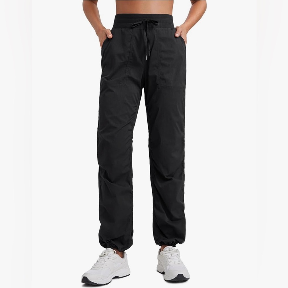 CRZ YOGA Lightweight Straight Black workout Pants w/ Pockets - Picture 7 of 11